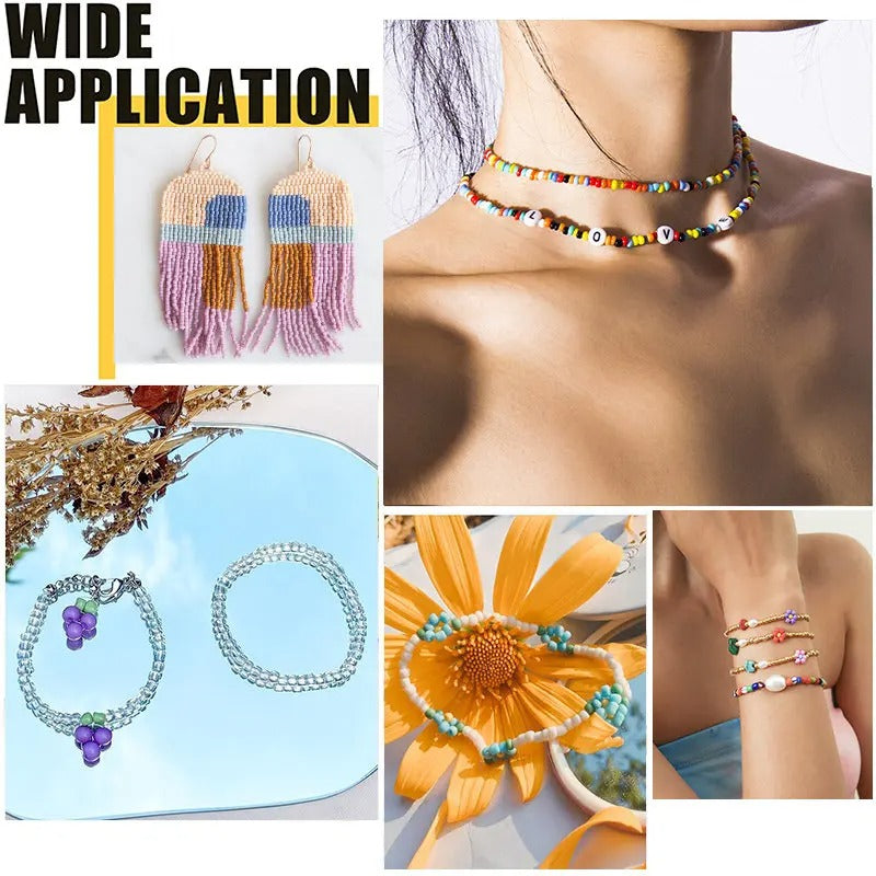 Glass Seed Beads jewlery Making Kit