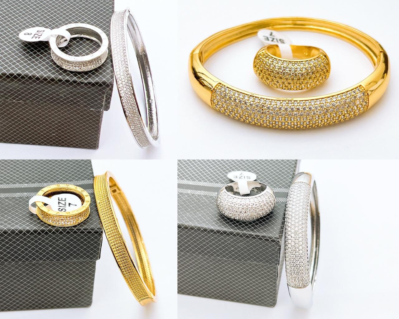 Openable bracelets with rings