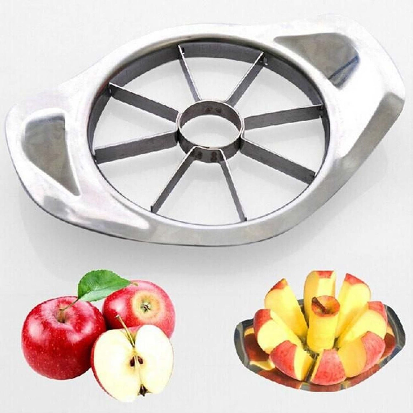 (Pack of 2) Stainless Steel Apple Cutter Slicer