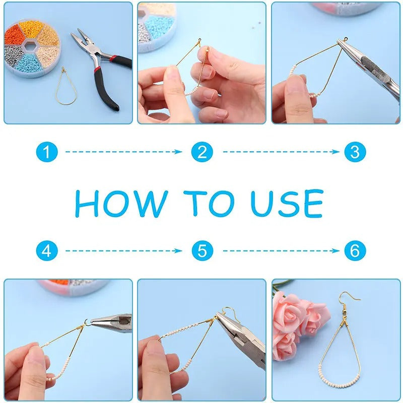 Glass Seed Beads jewlery Making Kit