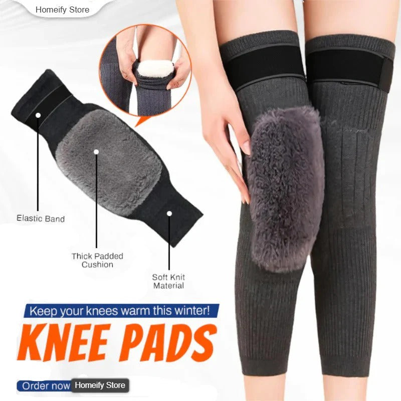 (Free Home Delivery) One Pair Unisex Thermal Knee Warmers for Winter Pain Relief & Joint Support