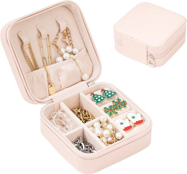 Large Portable Jewelry Case for Necklace and Earring Storage