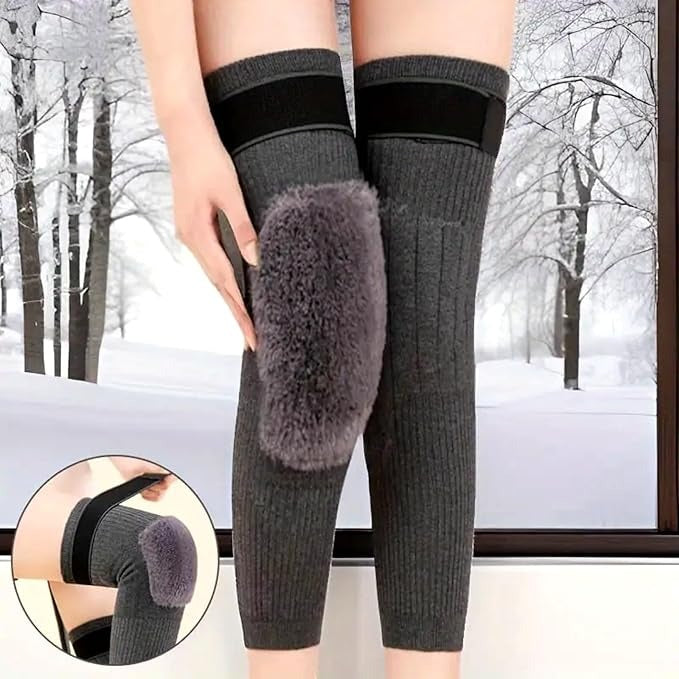 (Free Home Delivery) One Pair Unisex Thermal Knee Warmers for Winter Pain Relief & Joint Support